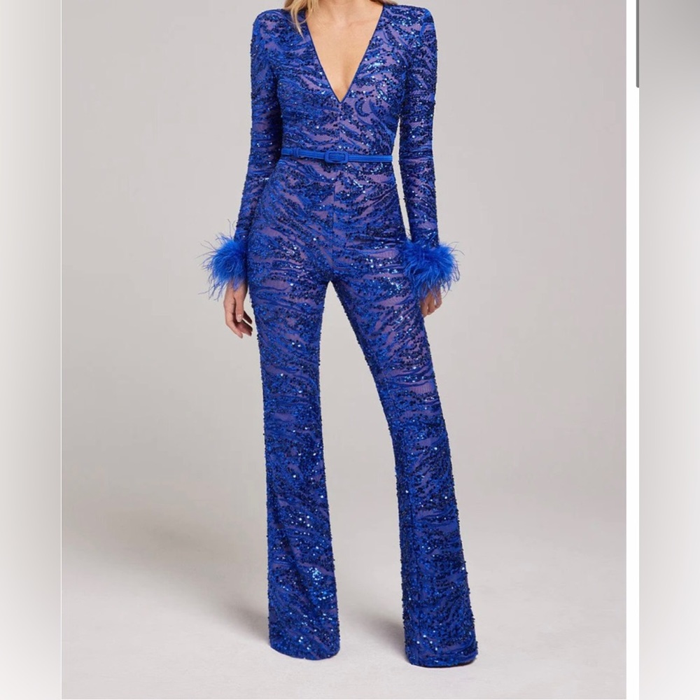 Nadine Merabi Blue TIA Jumpsuit